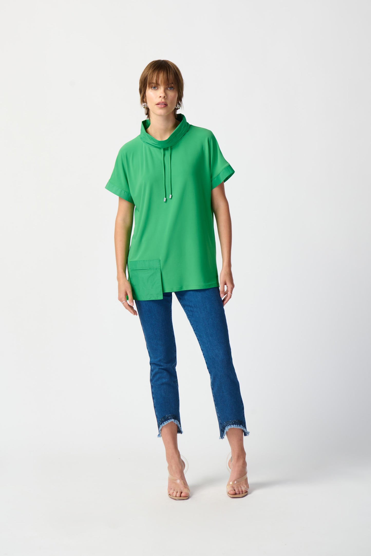 Joseph Ribkoff Spring  2024 -241078-Top-Island Green - The Coach Pyramids