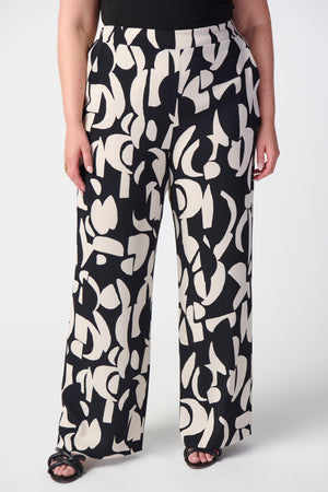 Joseph Ribkoff Spring  2024 -241097-Pant-Black/Moonstone - The Coach Pyramids