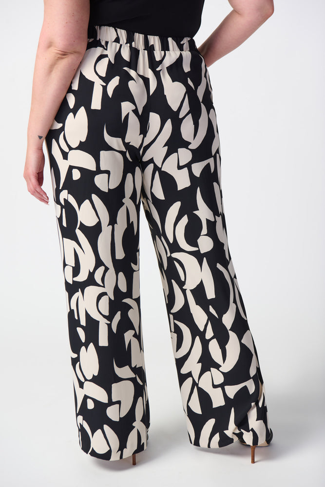 Joseph Ribkoff Spring  2024 -241097-Pant-Black/Moonstone - The Coach Pyramids