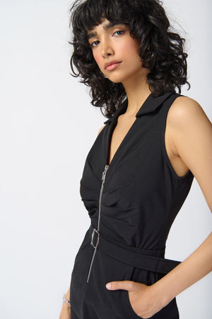 Joseph Ribkoff Spring  2024 -241101-Jumpsuit-Black - The Coach Pyramids