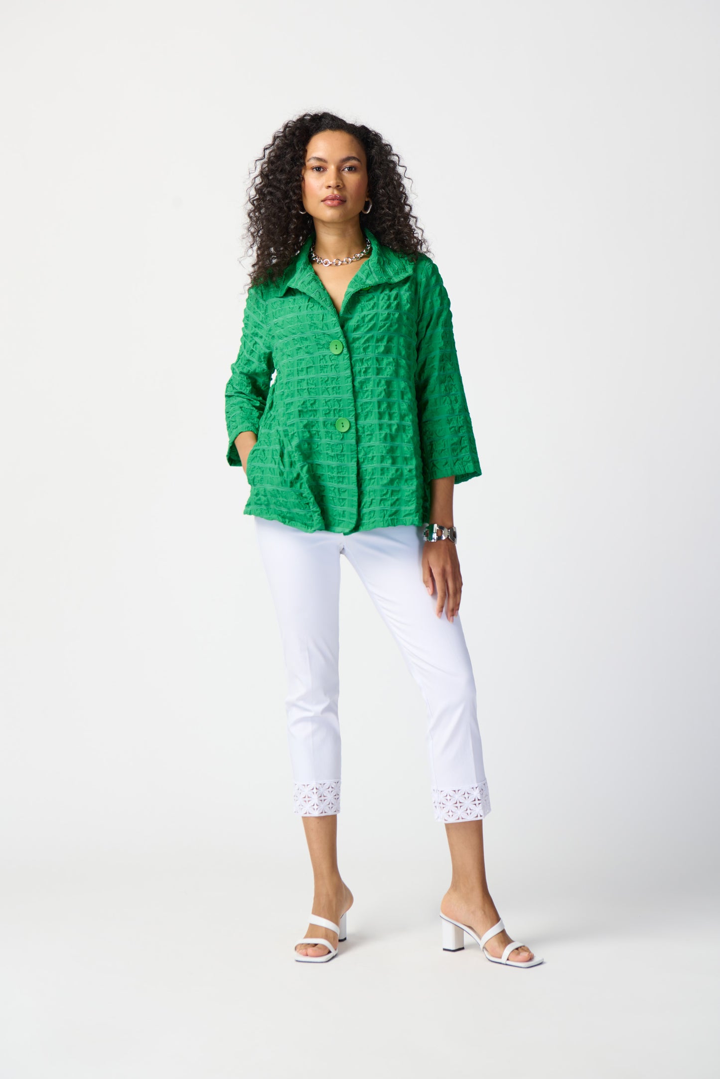 Joseph Ribkoff Spring  2024 -241102-Pant-White - The Coach Pyramids