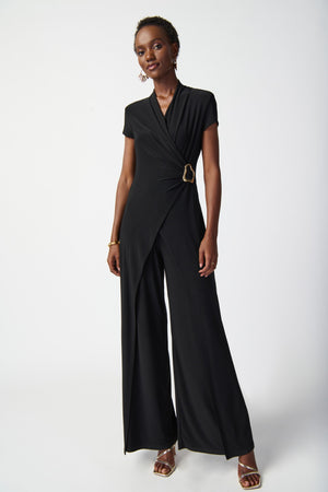 Joseph Ribkoff Spring  2024 -241139-Jumpsuit-Black - The Coach Pyramids