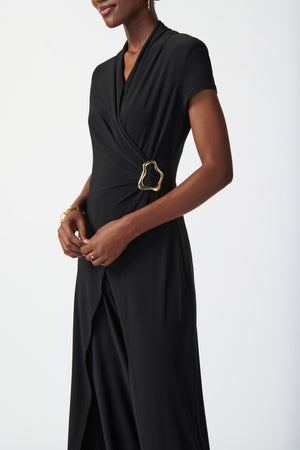 Joseph Ribkoff Spring  2024 -241139-Jumpsuit-Black - The Coach Pyramids