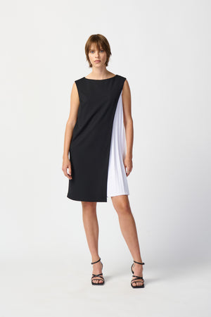 Joseph Ribkoff Spring  2024 -241160-Dress-Black/Vanilla - The Coach Pyramids