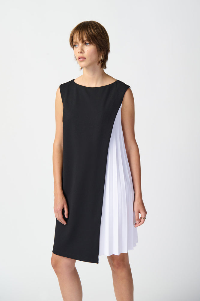 Joseph Ribkoff Spring  2024 -241160-Dress-Black/Vanilla - The Coach Pyramids