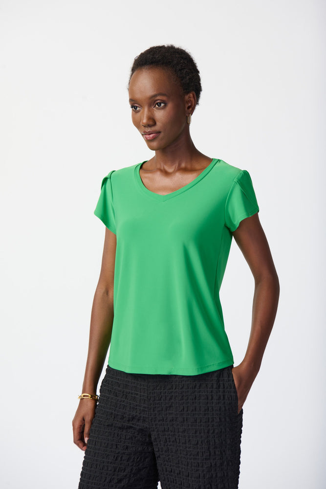 Joseph Ribkoff Spring  2024 -241179-Top-Island Green - The Coach Pyramids