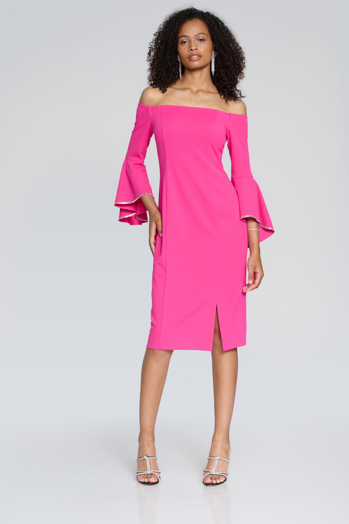 Joseph Ribkoff Spring  2024 -241720-Dress-Shocking Pink - The Coach Pyramids