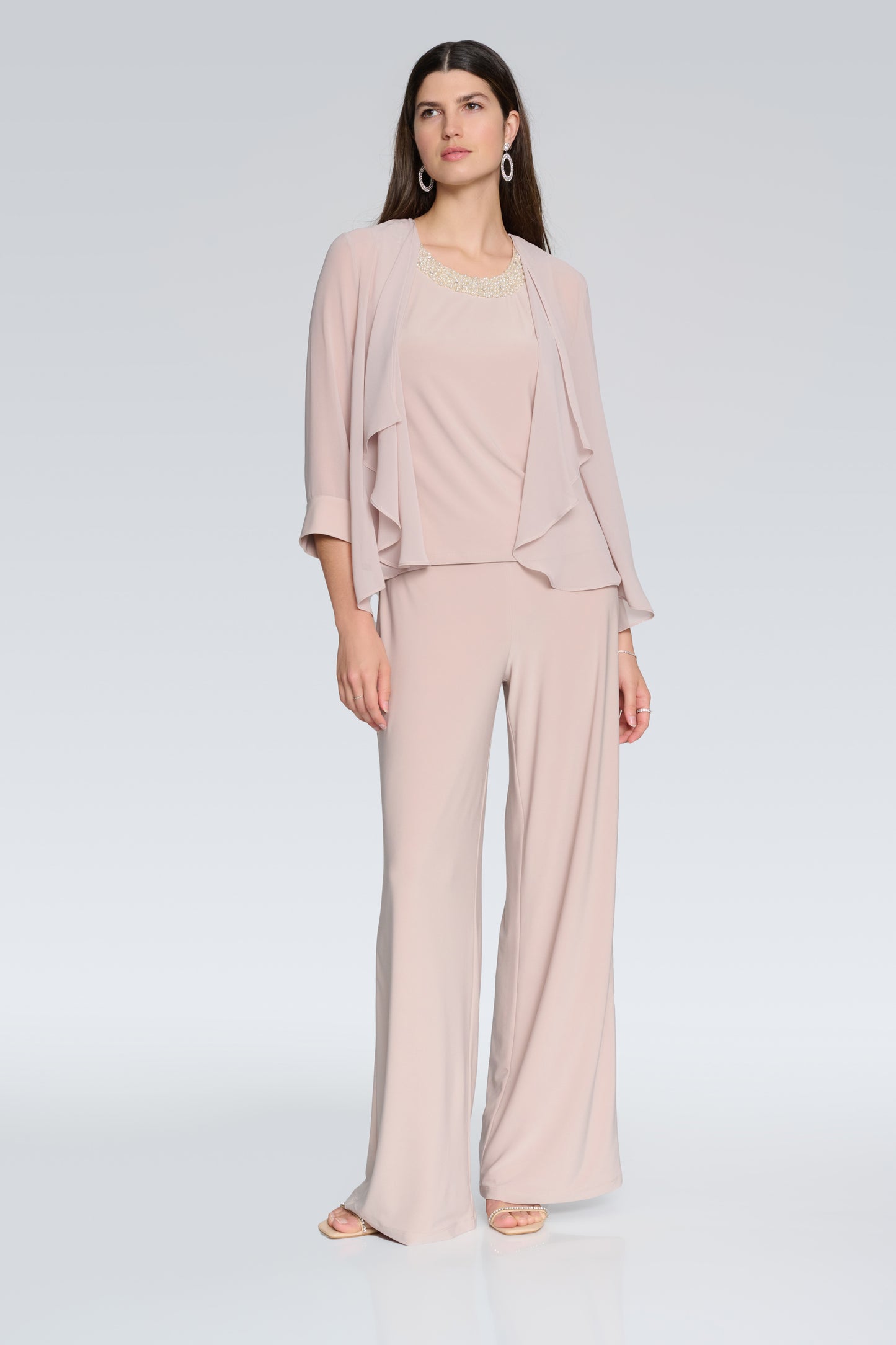 Joseph Ribkoff Spring  2024 -241743-2 PC Top-Serenity Blue - The Coach Pyramids
