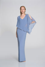 Joseph Ribkoff Spring  2024 -241790-Dress-Serenity Blue - The Coach Pyramids