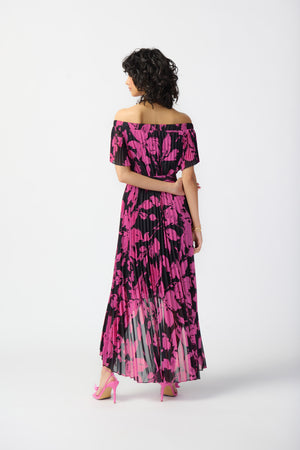 Joseph Ribkoff Spring  2024 -241908-Dress-Black/Pink - The Coach Pyramids