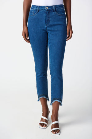 Joseph Ribkoff Spring  2024 -241920-Pant-Denim Medium Blue - The Coach Pyramids