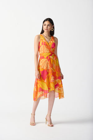 Joseph Ribkoff Summer 2024 -242015-Dress-Pink/Multi - The Coach Pyramids