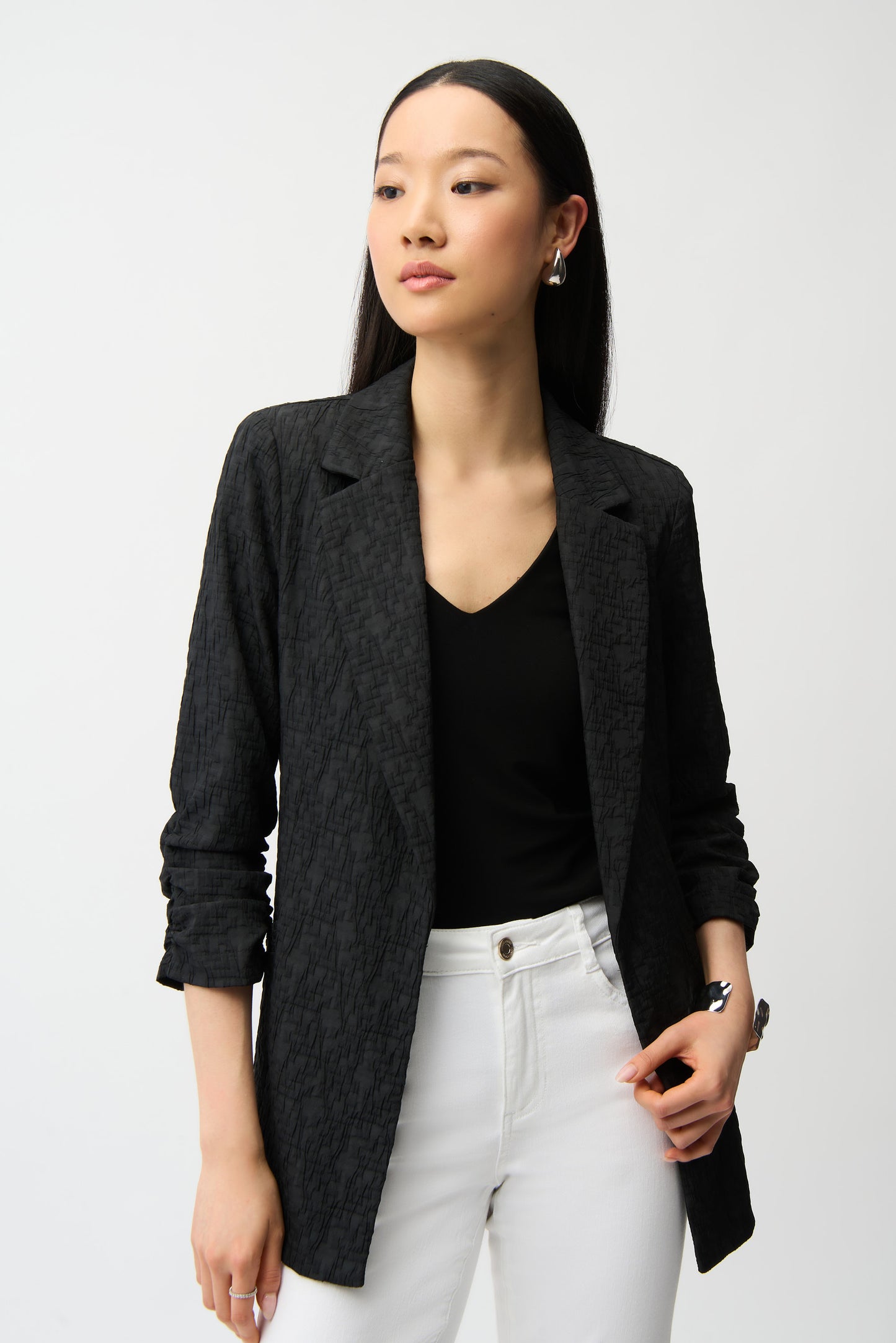 Joseph Ribkoff Spring 2006-242034S26-11-Blazer-Black - The Coach Pyramids
