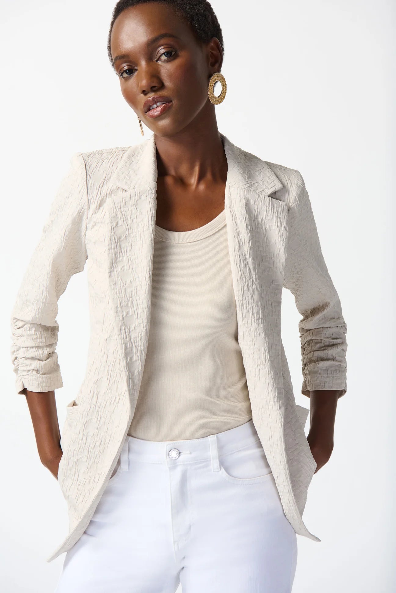 Joseph Ribkoff-242034S26-3854-Blazer-Moonstone - The Coach Pyramids
