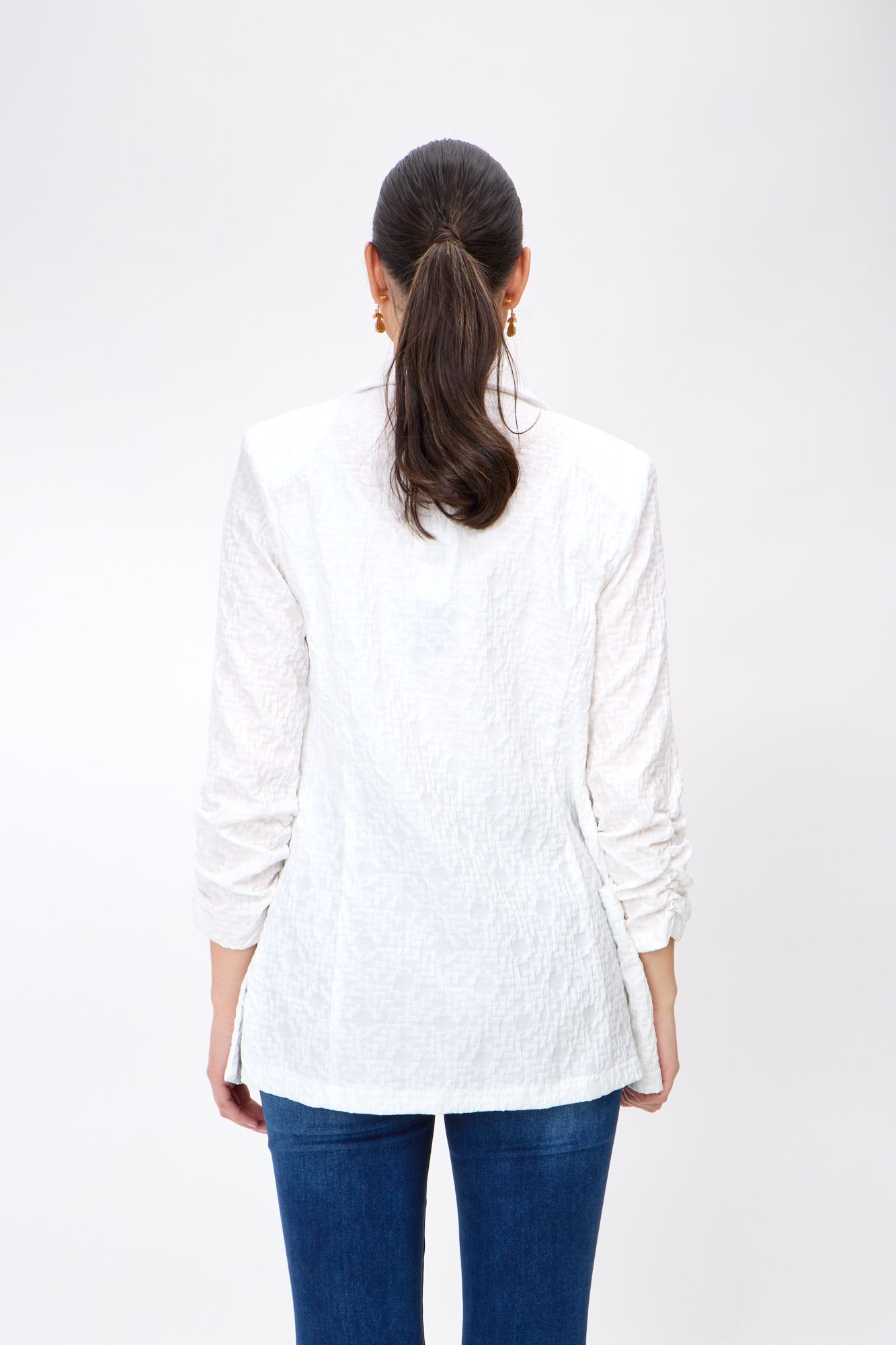 Joseph Ribkoff-242034S26-12-Blazer-White - The Coach Pyramids