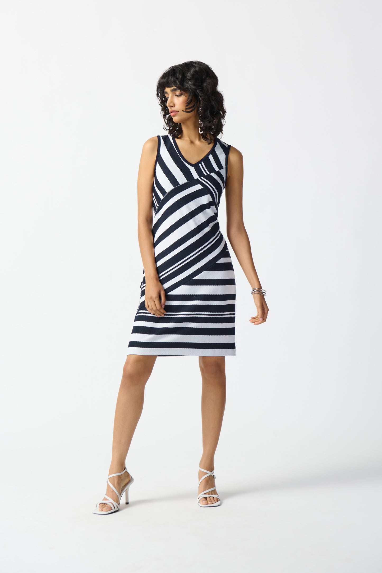
                  
                    Joseph Ribkoff Summer 2024 -242077-Dress-Midnight Blue/Off White - The Coach Pyramids
                  
                