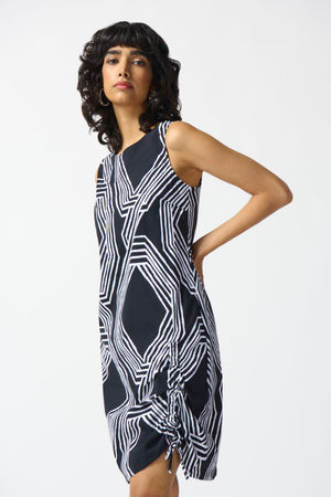 Joseph Ribkoff Summer 2024 -242114-Dress-Vanilla/Black - The Coach Pyramids