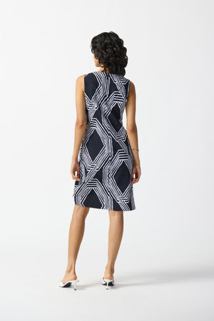 Joseph Ribkoff Summer 2024 -242114-Dress-Vanilla/Black - The Coach Pyramids