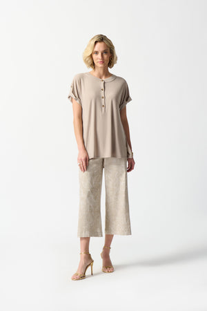 Joseph Ribkoff Summer 2024 -242125-Tunic-Vanilla - The Coach Pyramids