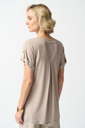 Joseph Ribkoff Summer 2024 -242125-Tunic-Vanilla - The Coach Pyramids