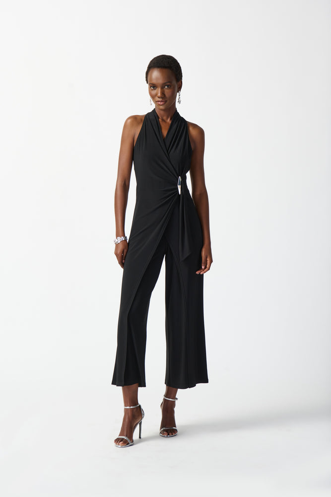 2024 Magicsuit Solids Cover Up Halter Jumpsuit - 6008090