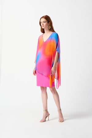 Joseph Ribkoff Summer 2024 -242207-Dress-Multi - The Coach Pyramids