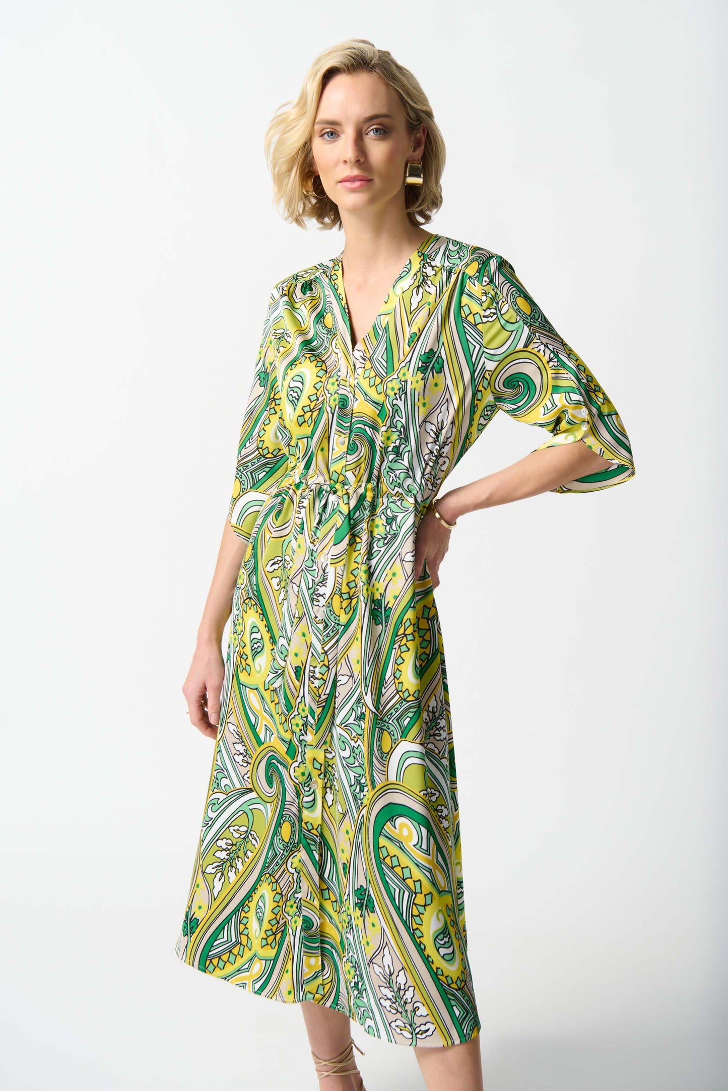 
                  
                    Joseph Ribkoff Summer 2024 -242208-Dress-Vanilla/Multi - The Coach Pyramids
                  
                