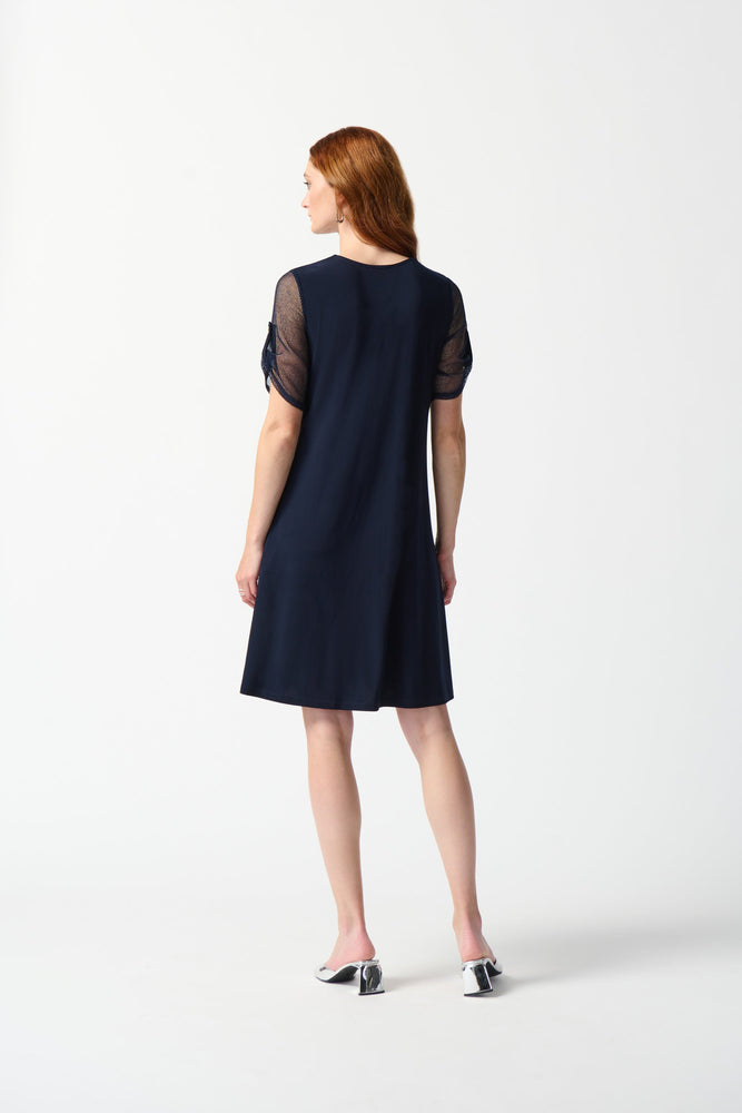 Joseph Ribkoff Summer 2024 -242218-Dress-Midnight Blue - The Coach Pyramids