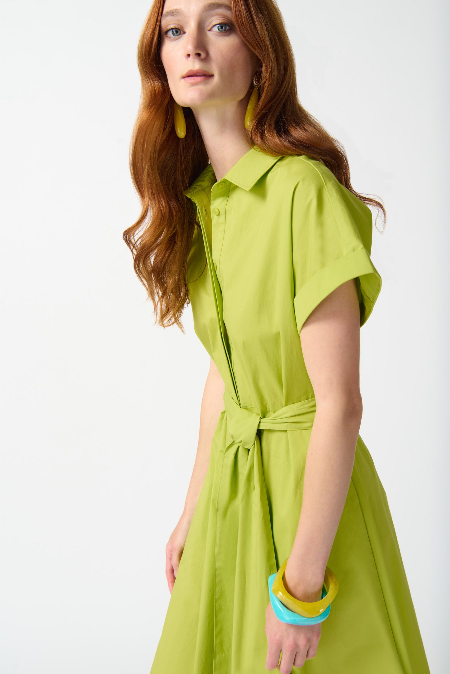 Joseph Ribkoff Summer 2024 -242914-Dress-Key Lime - The Coach Pyramids