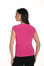 Frank Lyman Fall 2024-243005-Knit Top-Magenta