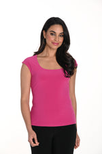 Frank Lyman Fall 2024-243005-Knit Top-Magenta