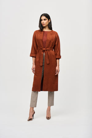 Joseph Ribkoff Fall  2024 -243037-Coat- Cinnamon - The Coach Pyramids