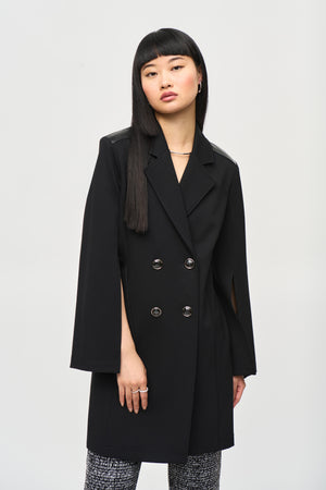 Joseph Ribkoff Fall  2024 -243078-Coat-Black - The Coach Pyramids