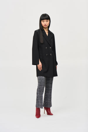 Joseph Ribkoff Fall  2024 -243078-Coat-Black - The Coach Pyramids