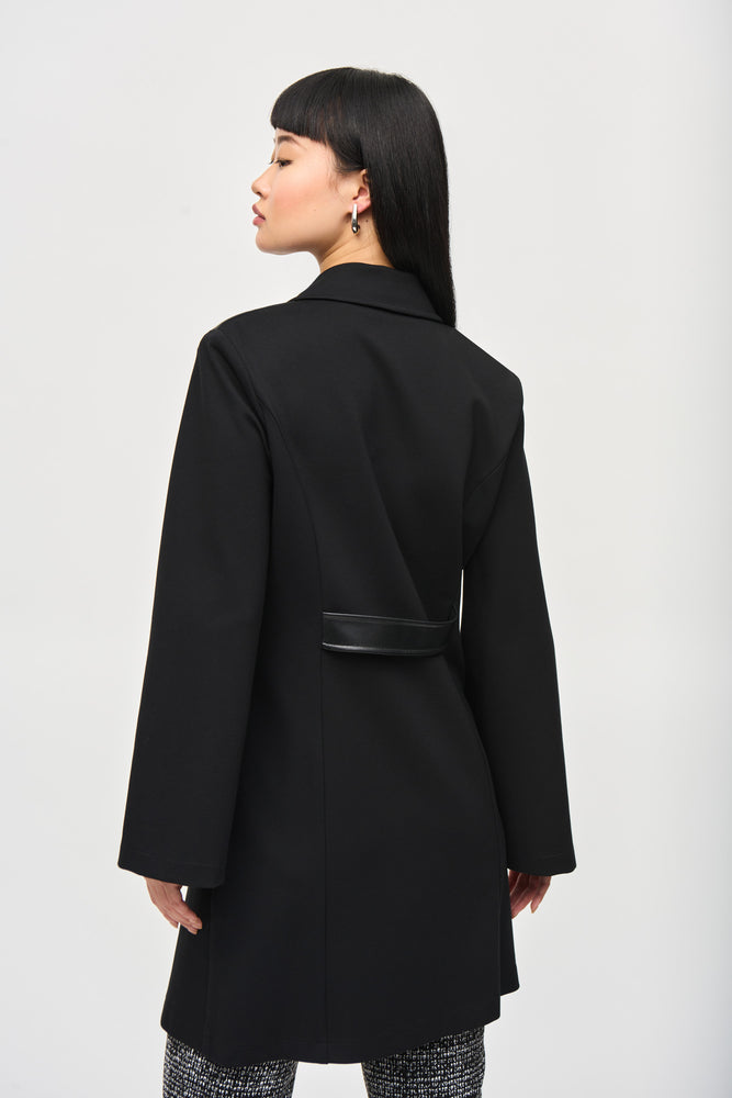 Joseph Ribkoff Fall  2024 -243078-Coat-Black - The Coach Pyramids