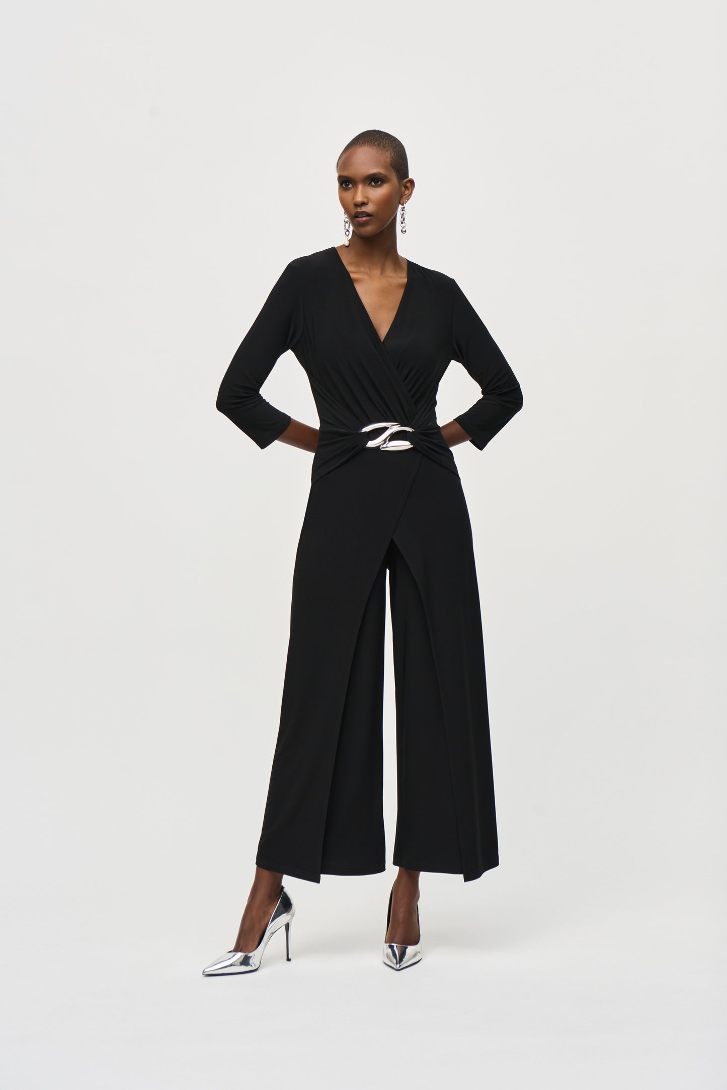 Joseph Ribkoff Fall  2024 -243079-Jumpsuit-Black - The Coach Pyramids