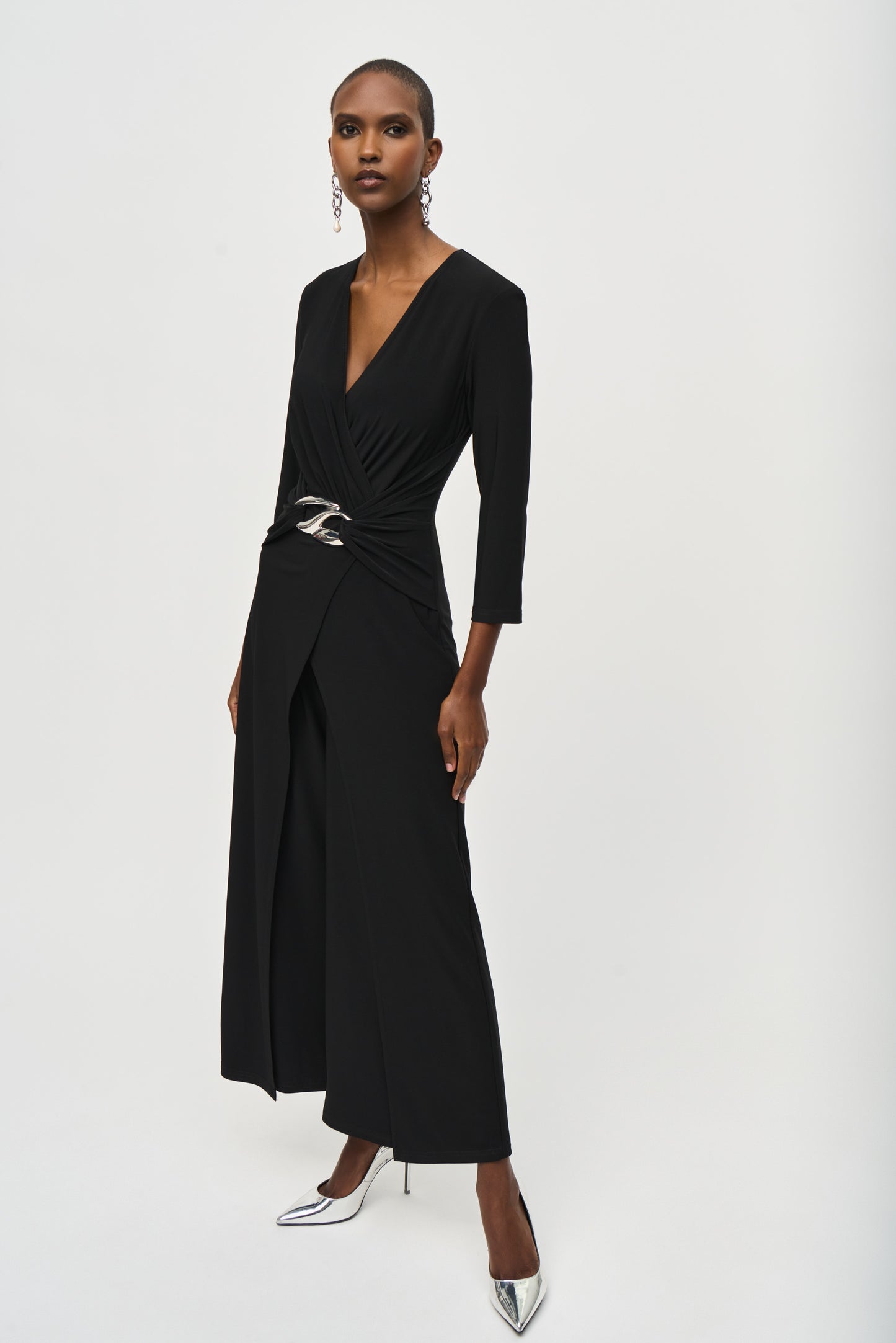 Joseph Ribkoff Fall  2024 -243079-Jumpsuit-Black - The Coach Pyramids