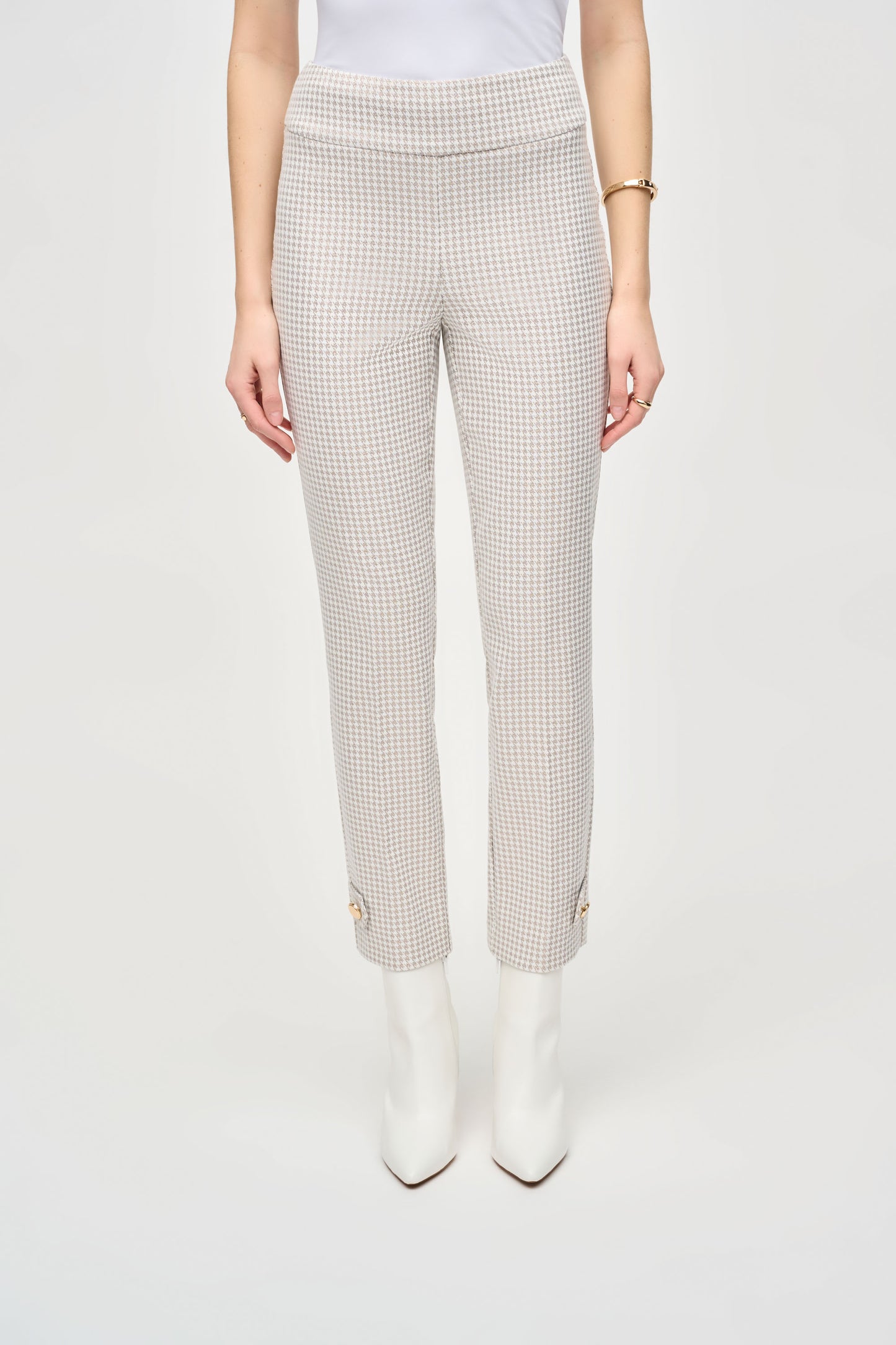 Joseph Ribkoff Fall  2024 -243180-Pant-Beige/Off White - The Coach Pyramids