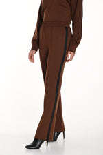 Frank Lyman Fall 2024-243206-Knit Pant-Brown/Black