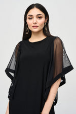 Joseph Ribkoff Fall  2024 -243272-Tunic Dress-Black - The Coach Pyramids