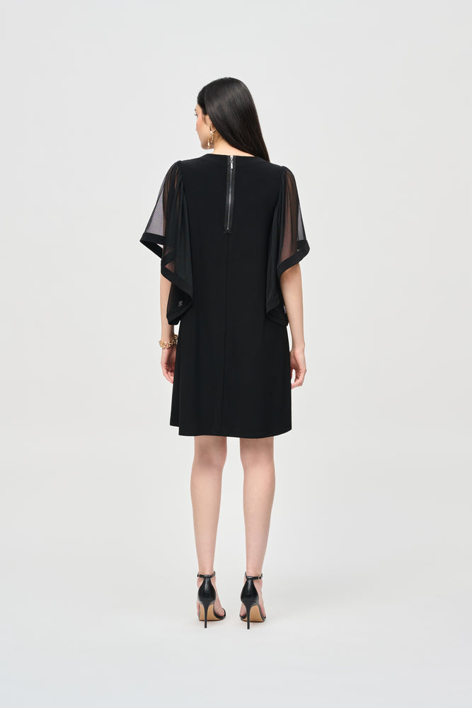 Joseph Ribkoff Fall  2024 -243272-Tunic Dress-Black - The Coach Pyramids