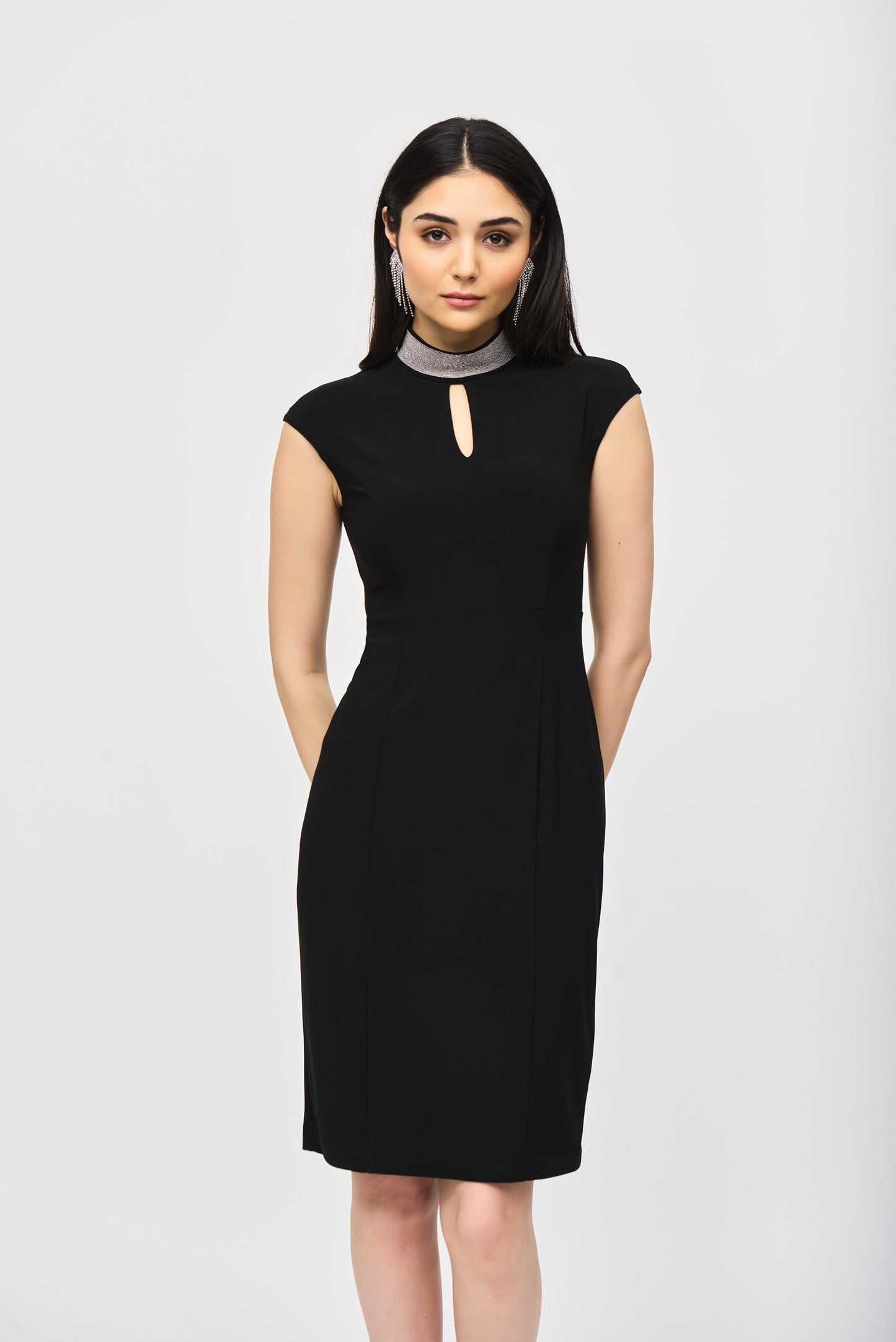 Joseph Ribkoff Fall  2024 -243313-Dress-Black - The Coach Pyramids