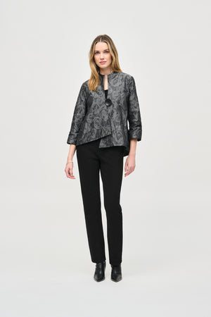 Joseph Ribkoff Fall  2024 -243327-Jacket-Black/Grey - The Coach Pyramids