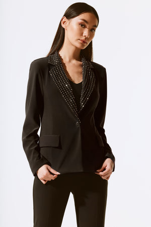 Joseph Ribkoff Fall  2024 -243731-Blazer- Black - The Coach Pyramids