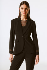 Joseph Ribkoff Fall  2024 -243752-Blazer-Black - The Coach Pyramids