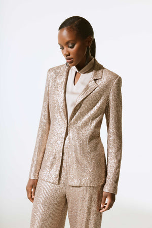 Joseph Ribkoff Fall  2024 -243772-Blazer-Matte Gold - The Coach Pyramids