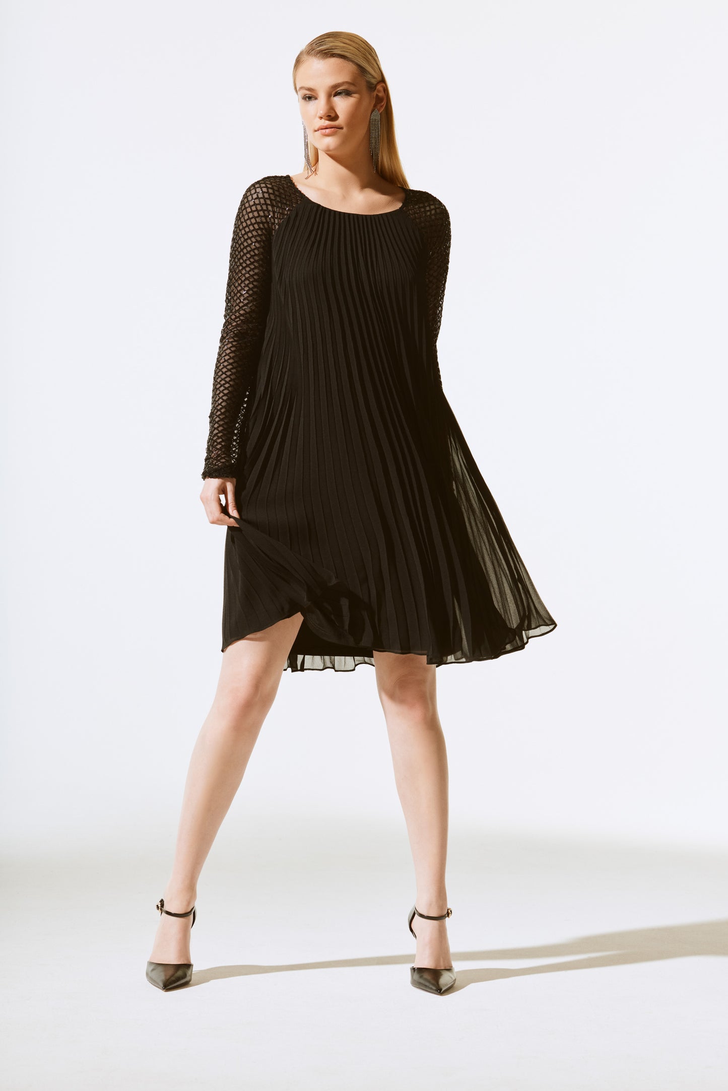 Joseph Ribkoff Fall  2024 -243778- Dress-Black - The Coach Pyramids