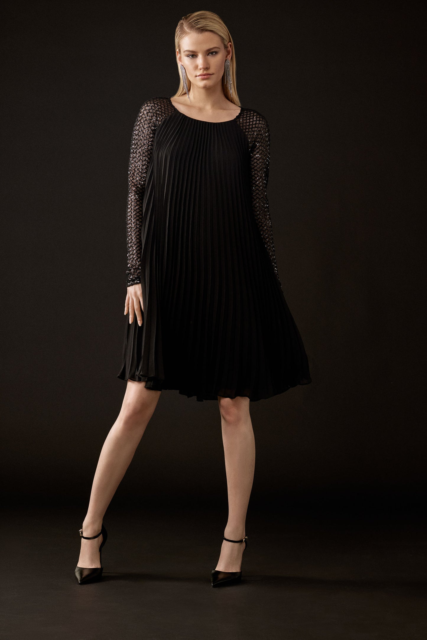 Joseph Ribkoff Fall  2024 -243778- Dress-Black - The Coach Pyramids