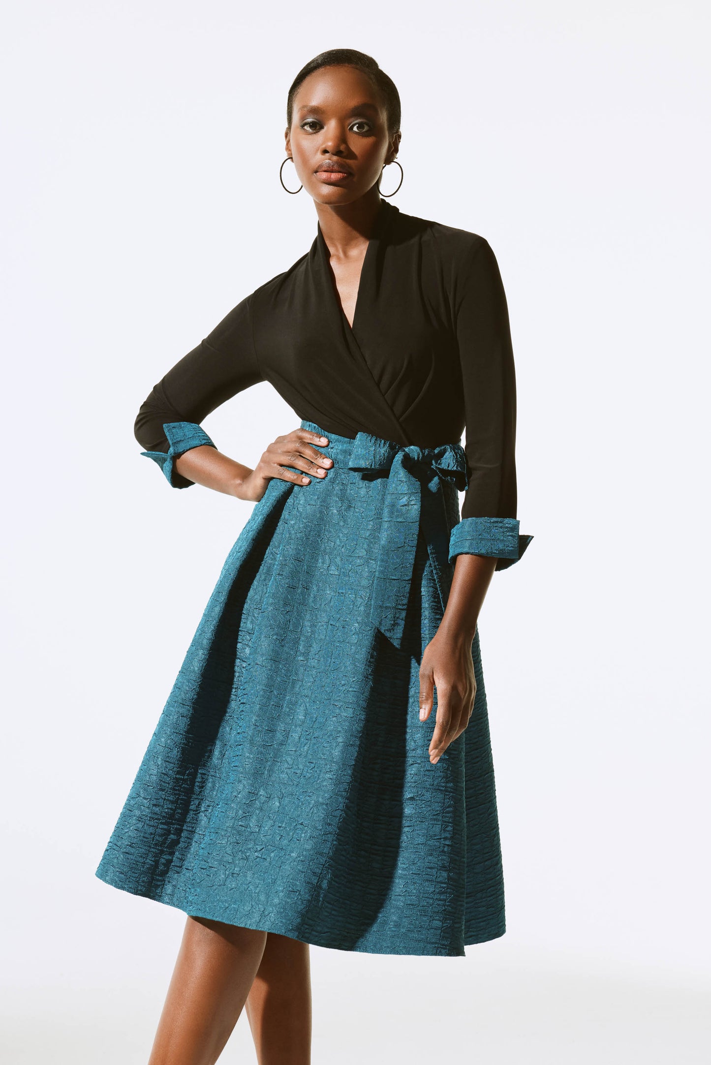 Joseph Ribkoff Fall  2024 -243783-Dress- Twilight/Black - The Coach Pyramids