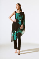 Joseph Ribkoff Fall  2024 -243791-Tunic- Black/Green - The Coach Pyramids